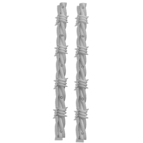 Opera Barbwire Board Rails 13.5" Silver