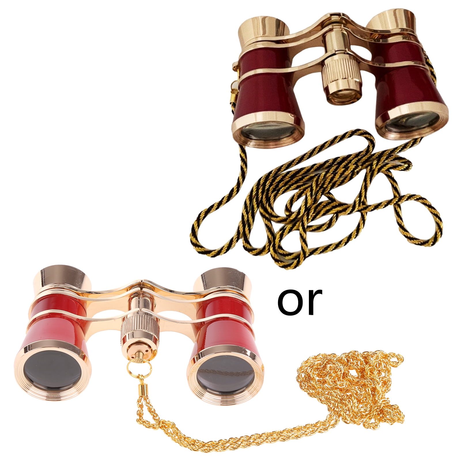 Aomekie Binocolo Da Teatro Pieghevole 3X25 Teatro Occhiali Con Collana A Catena In Metallo Per - Foto 14