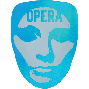Opera Mask Foil Sticker Foil