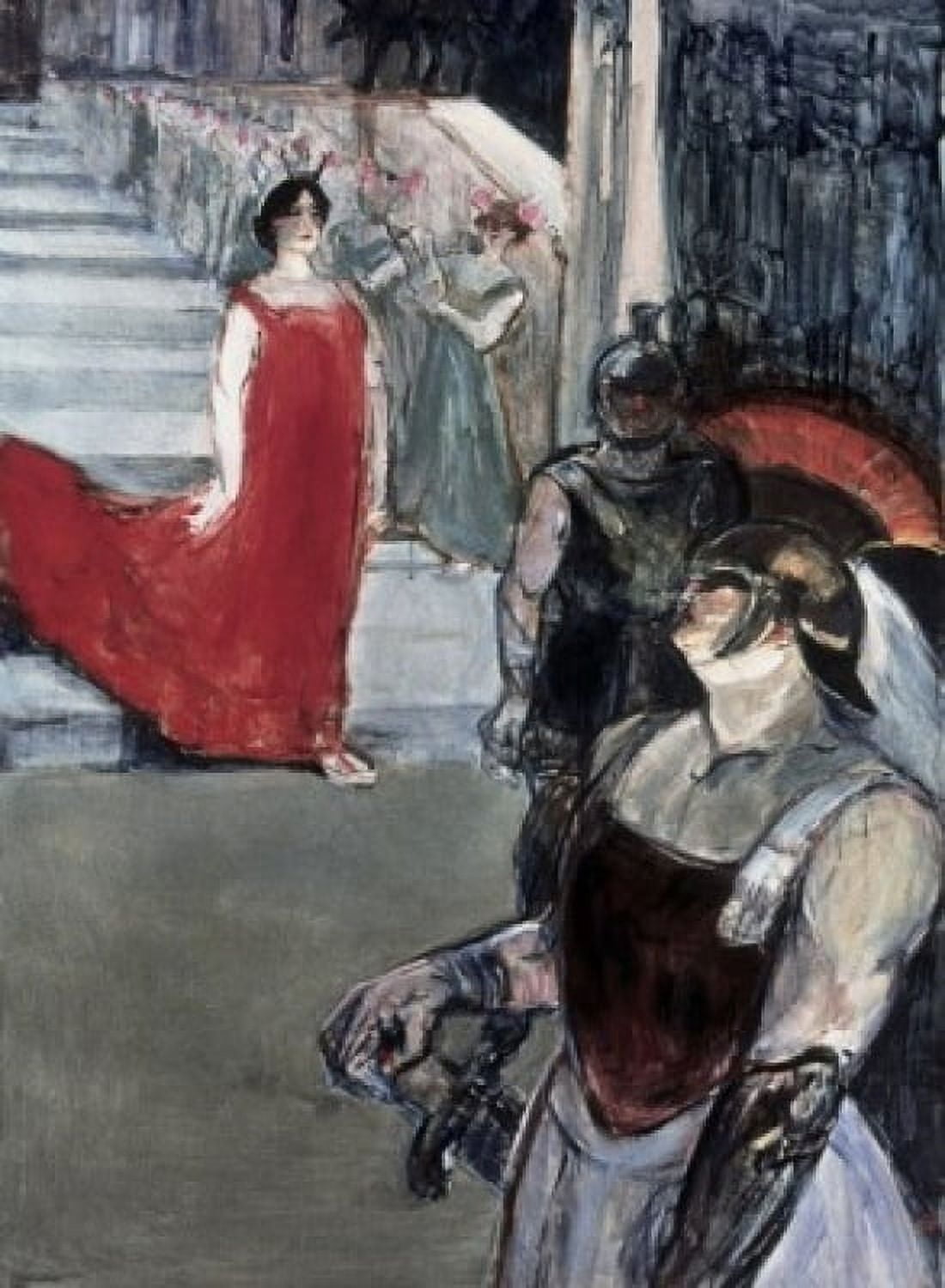 Opera Messalina at Bordeau 1900 Henri de Toulouse-Lautrec (1864-1901 French) Los Angeles County Museum of Art California USA Canvas Art - Henri de Toulouse-Lautrec (24 x 36)