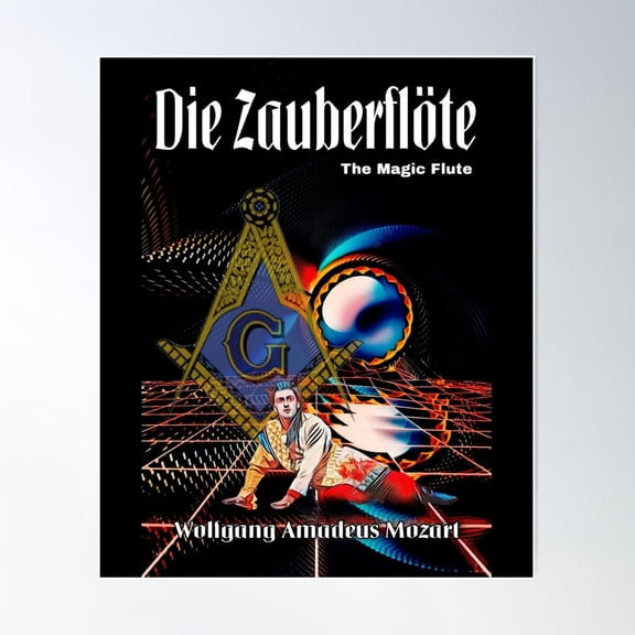Opera Poster Mozart Die Zauberflöte The Magic Flute Classic . Poster Wall Art, Modern Wall Decor For Living Room Bedroom, 24x36 UNFRAMED