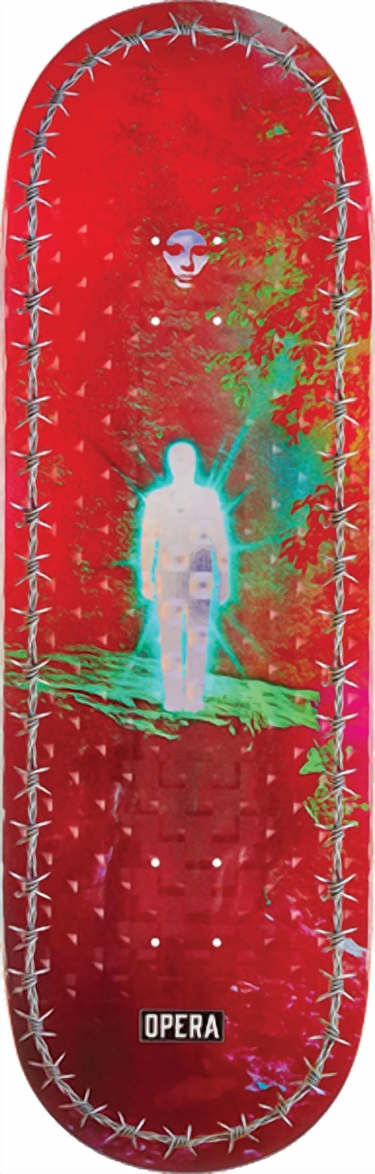 Opera Radiate Skateboard Deck 10 Red - Walmart.com