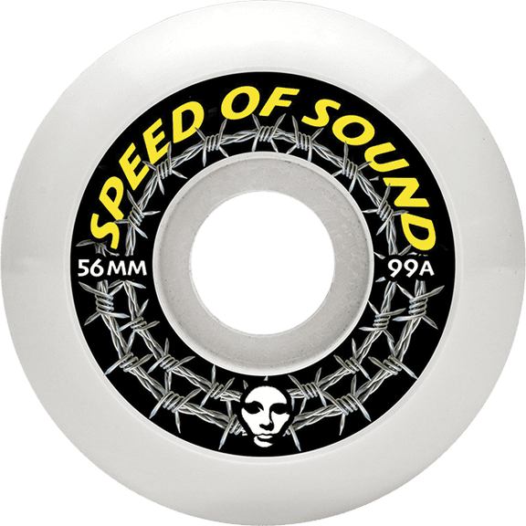 Opera SOS Barbwire Asymmetrical White Skateboard Wheels 56mm 101a (Set of 4)