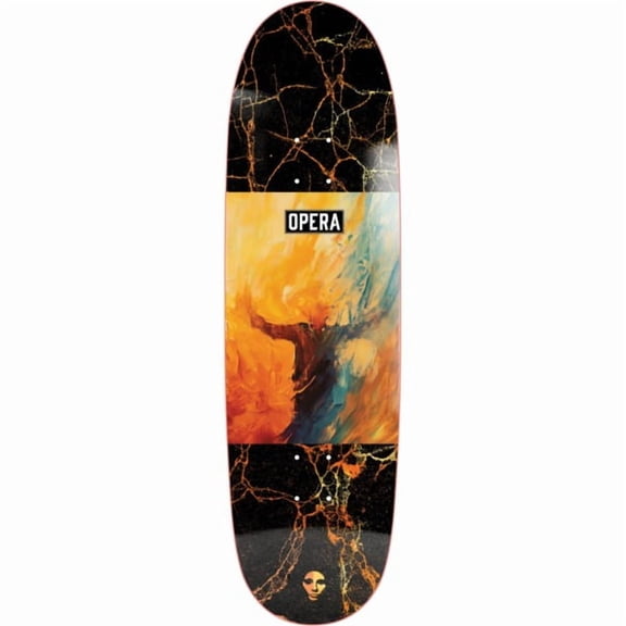 Opera Skateboards Smear Yellow / Orange Skateboard Deck - 9" (Deck Only)