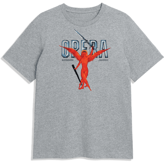 Opera Sword Short Sleeve T-Shirt Heather Grey, Small, Men's