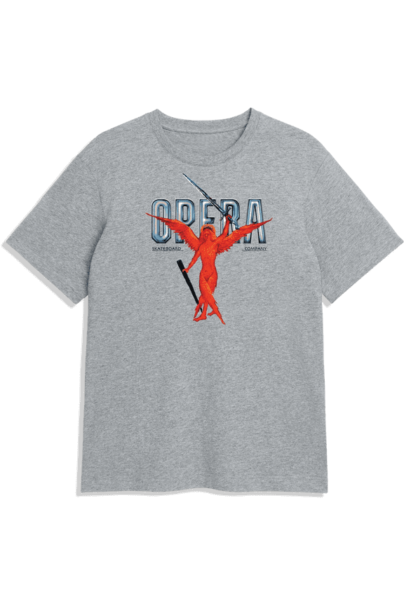 Sword Short Sleeve T-Shirt Heather Grey, Small, Men's