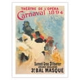 thumbnail image 1 of Opera Theater (Théâtre de l'Opéra) Carnaval 1894 - Vintage Carnival Poster by Jules Chéret - Bamboo Fine Art 290gsm Paper Print (Unframed) 24x32in, 1 of 4