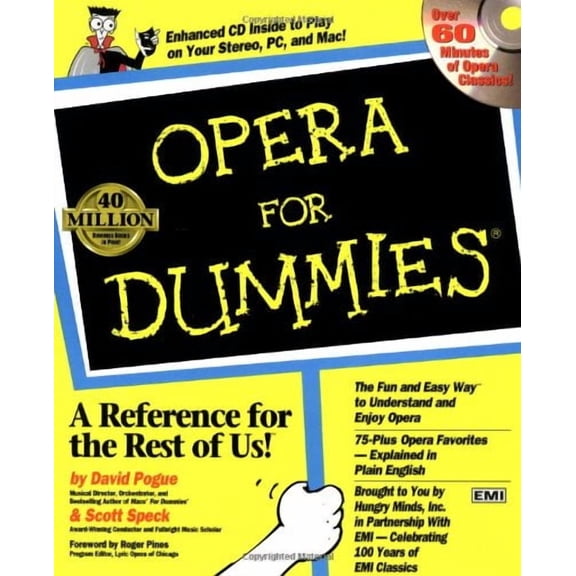 Pre-Owned Opera for Dummies (Paperback) by David Pogue, Scott Speck