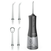 Operan Cordless Water Flosser, Portable Rechargeable Oral Irrigator with 4 Modes, 4 Jet Tips, IPX7 Waterproof, Black
