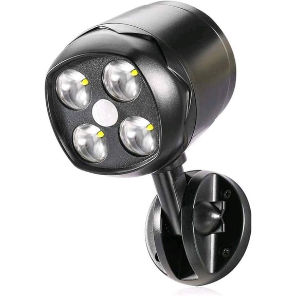 Operated Outdoor Motion Sensor Light, 600LM 6000K Wide-Angle Detection /Off Wall Light,for Garage, Yard, Front Door, Stair and Driveway (1 )