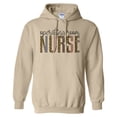 thumbnail image 1 of Operating Room Nurse Leopard Print Hoodie Sweatshirt Unisex 2X-Large Sand, 1 of 5