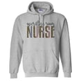 thumbnail image 1 of Operating Room Nurse Leopard Print Hoodie Sweatshirt Unisex Medium Grey, 1 of 5