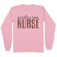 thumbnail image 1 of Operating Room Nurse Leopard Print Long Sleeve Shirt Unisex 3X-Large Pink, 1 of 5