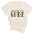 thumbnail image 1 of Operating Room Nurse Leopard Print Shirt Unisex Medium Natural, 1 of 5