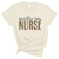 thumbnail image 1 of Operating Room Nurse Leopard Print Shirt Unisex X-Small Natural, 1 of 5