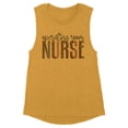 thumbnail image 1 of Operating Room Nurse Leopard Print Women's Muscle Tank Large Antique Gold, 1 of 5