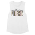 thumbnail image 1 of Operating Room Nurse Leopard Print Women's Muscle Tank Medium White, 1 of 5