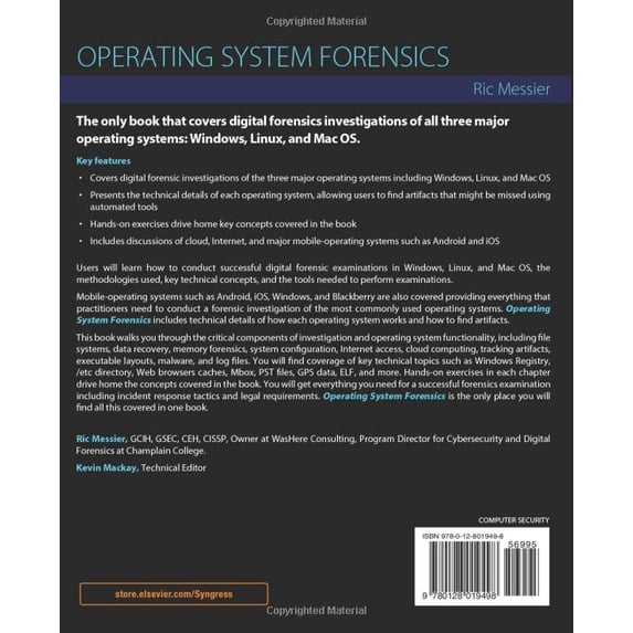 Pre-Owned Operating System Forensics, (Paperback)