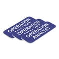 thumbnail image 1 of Operation Analyst 1 x 3" Name Tag/Badge, Blue, (3 Pack), 1 of 2