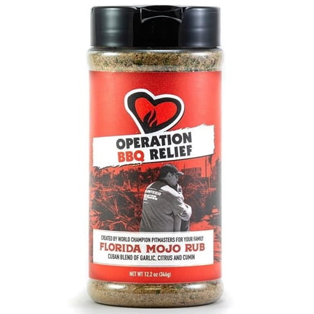 Operation BBQ Relief Florida Mojo Rub 10.4 oz Award Winning Cuban Recipe Blend