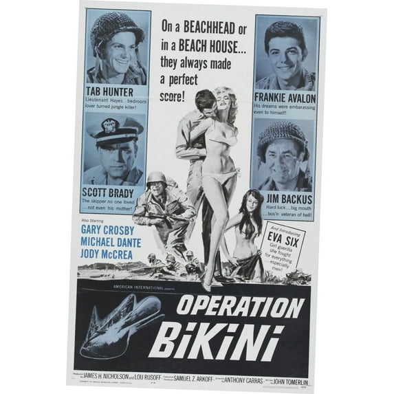 Operation Bikini Movie Poster Metal Sign 8Inx 12In Metal Print 8x12 Square Adults Best Posters