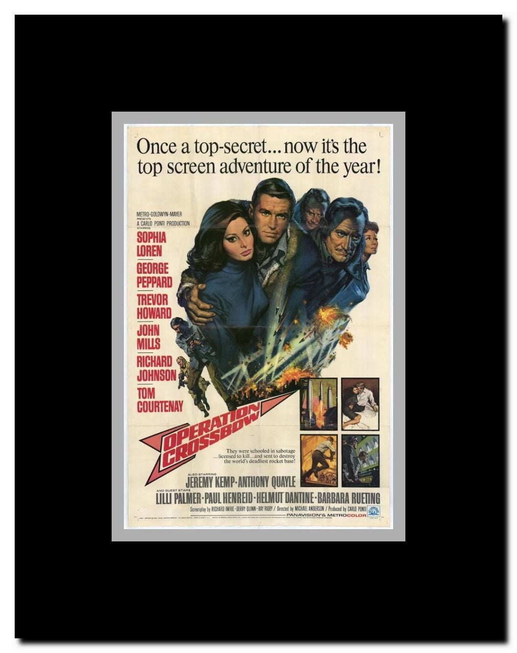 Operation Crossbow Framed Movie Poster