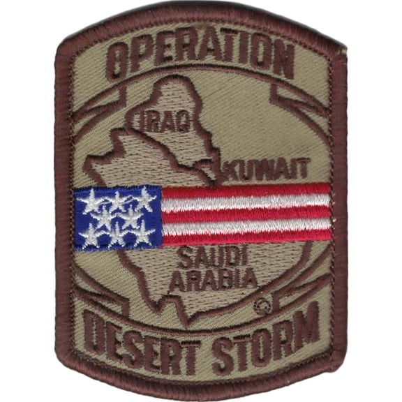 Operation Desert Storm Patch Brown 3"