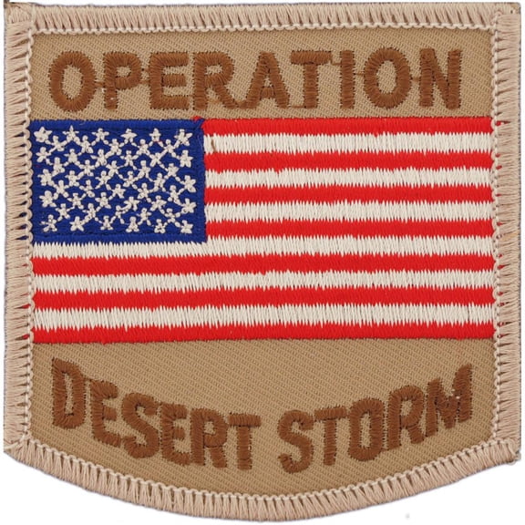 Operation Desert Storm Patch Brown 3"