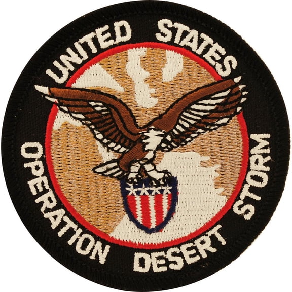 Operation Desert Storm with Eagle Patch Black & Brown