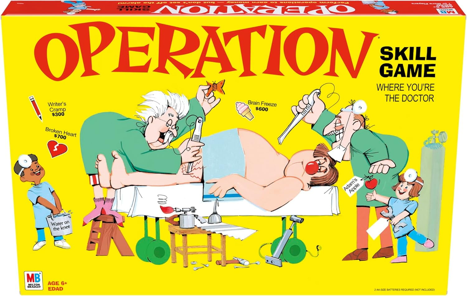 Operation Electronic Board Game, Family Games for Kids Ages 6+, Kids Board Games for 1+ Players, Funny Games for Kids, Kids Gifts
