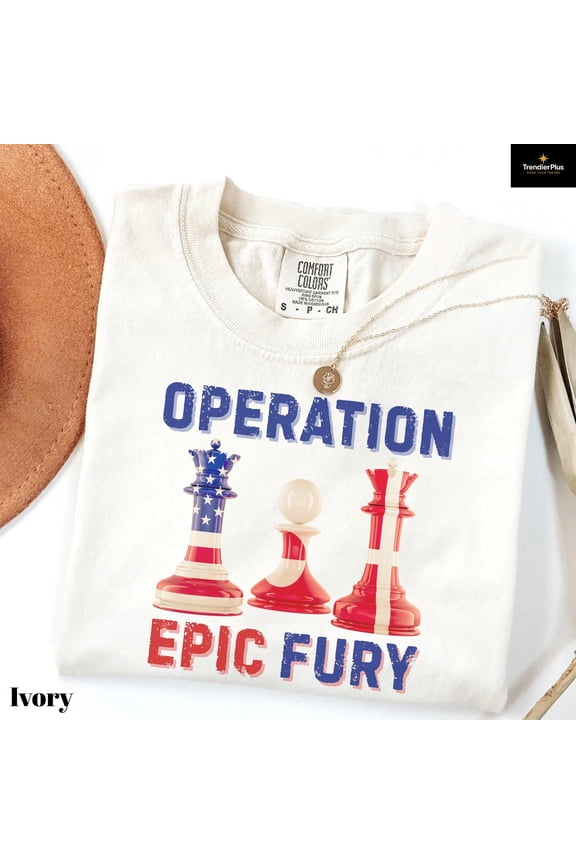Operation Epic Fury Shirt, Political Tee, No Iran Protest T Shirt Long Sleeve, Patriotic Distressed Shirt