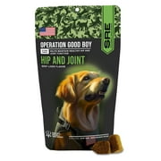 Operation Good Boy Hip & Joint Supplements for Dogs, with Glucosamine, Beef Liver Flavor Soft Chews, 60 Count