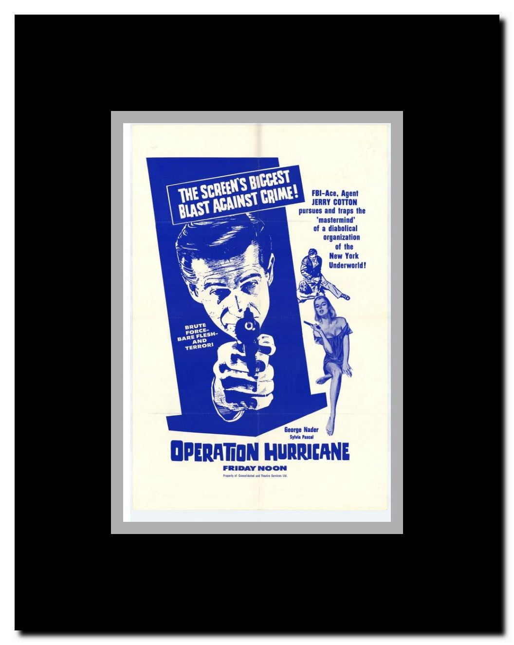 Operation Hurricane Framed Movie Poster