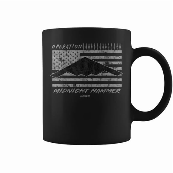 Operation Midnight Hammer Flag Stealth Coffee Mugs