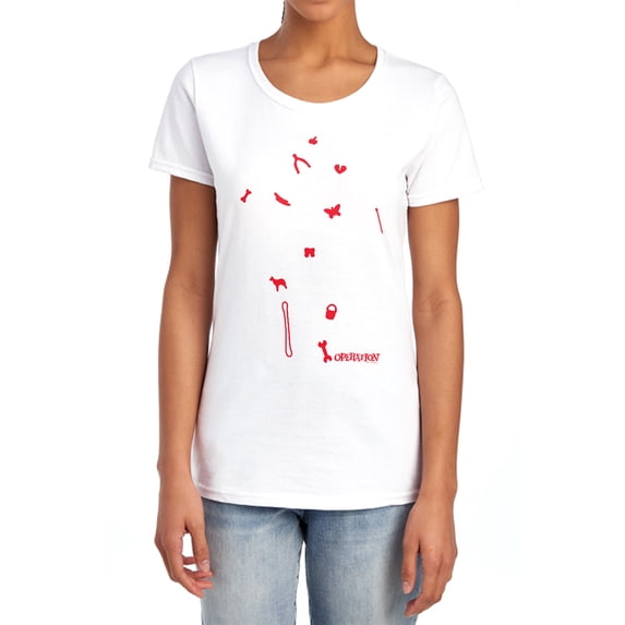 Operation Parts Women's T Shirt, White, X-Large
