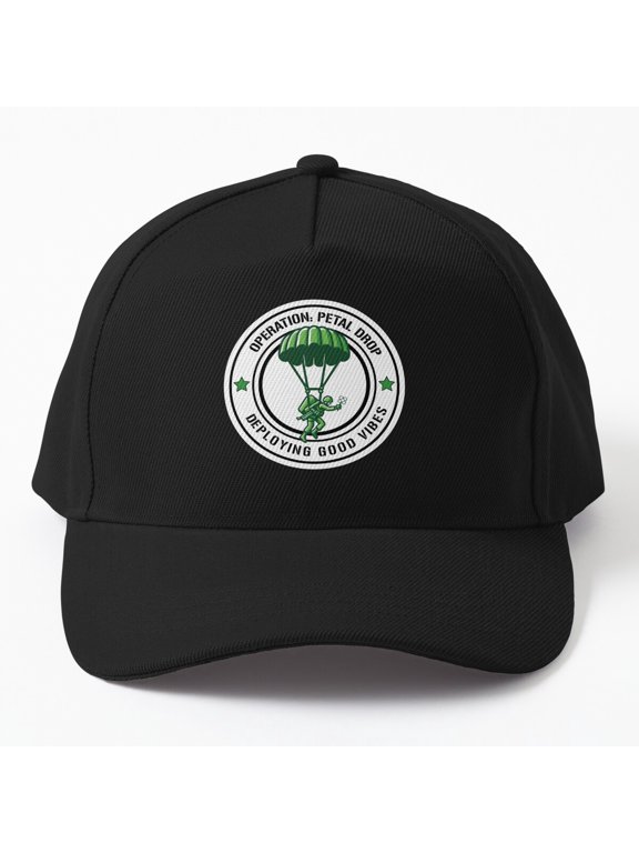 Operation Petal Drop Baseball Cap, Floral Mission-Inspired Graphic Design, Classic Hat