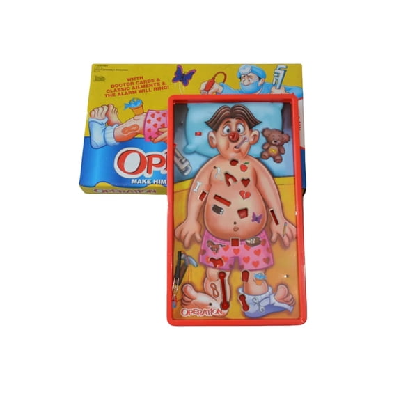 Operation, a Simulation Rescue Game, Circuit Game, Imitation of a Doctor's Operating Table, Interactive Game That Requires Careful Attention to Human Balance, Board Game, Suitable as a Gift,