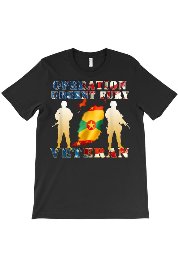 Operation Urgent Fury Combat Veteran, Grenada Military Service Pride G3751 Unisex T-Shirt, Up to Size 5XL