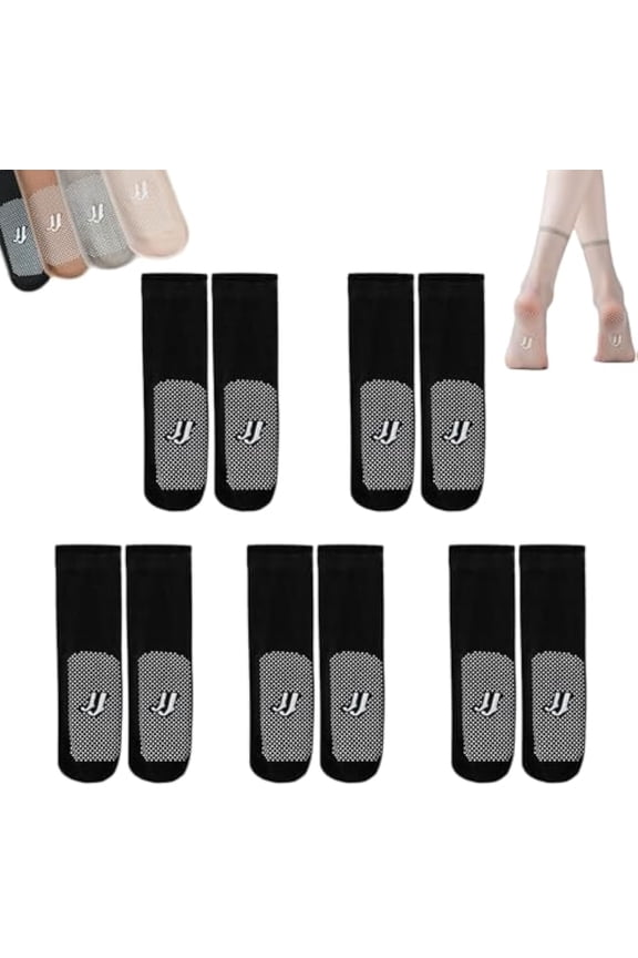 Operationaln Invisible, Slip-Resistant Crystal Silk Socks, Ankle High Sheer Socks for Women, Soft and Comfortable