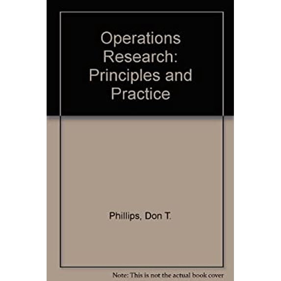 Pre-Owned Operations Research : Principles and Practices 9780471687078 /