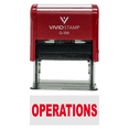 thumbnail image 1 of Operations Self-Inking Office Rubber Stamp (Red Ink) - Q-300, 1 of 1
