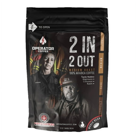 Operator Coffee - 2 IN 2 OUT Firefighter Tribute - Whole Bean - 12oz