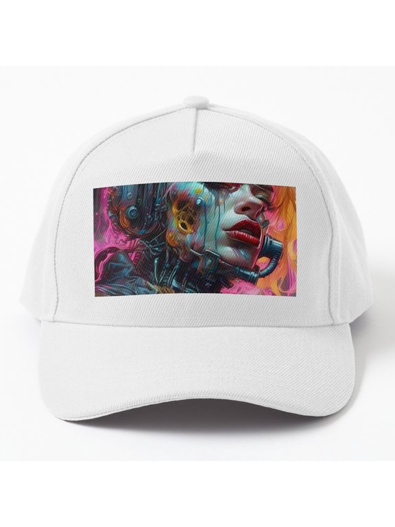 Operator Sci-Fi Baseball Hat, Futuristic Tactical Character Graphic Design, Classic Cap