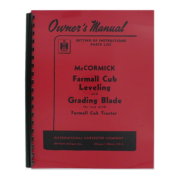 Operator & Service manual reprints Fits International Tractor