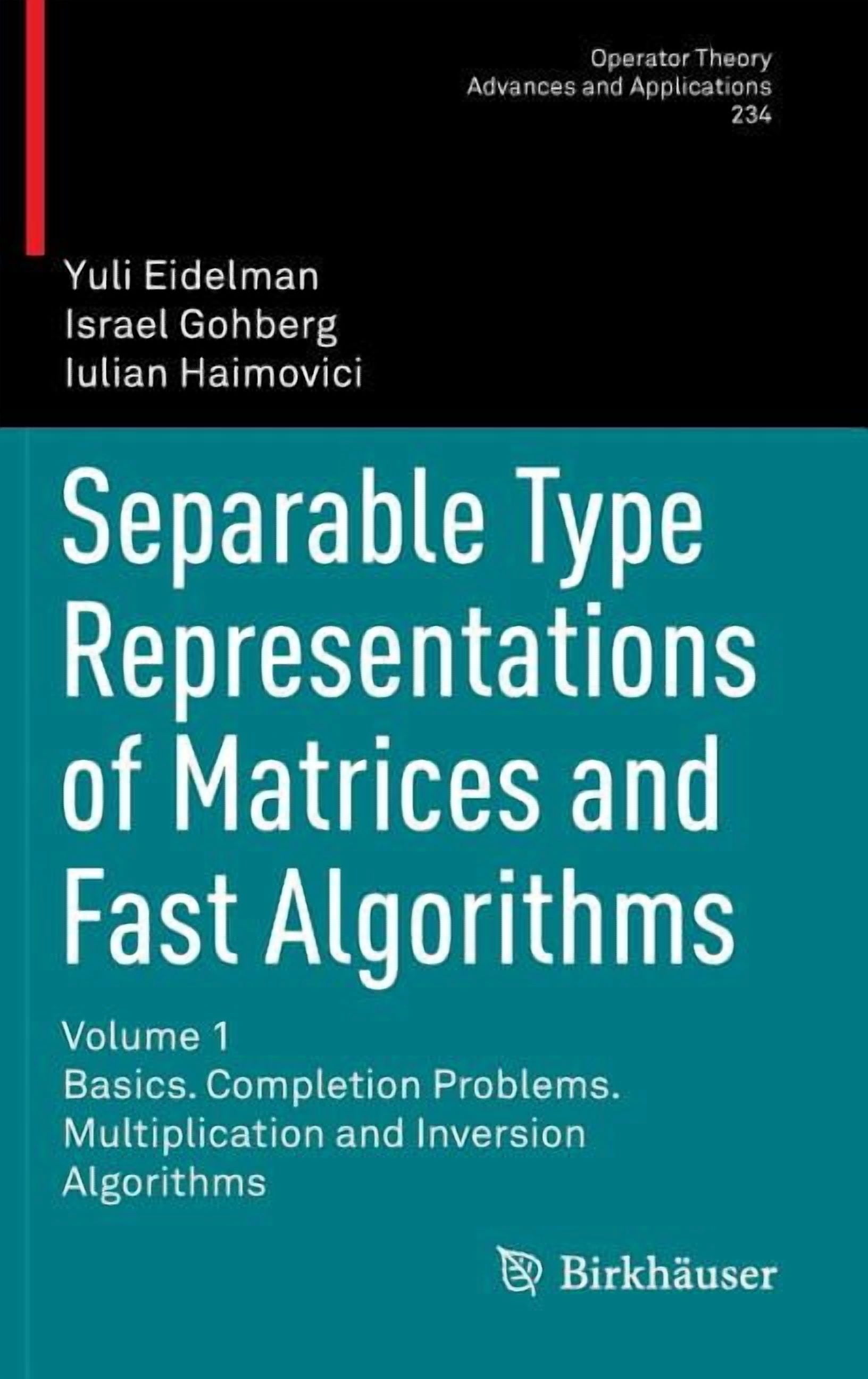 Operator Theory: Advances and Applicatio Separable Type Representations ...