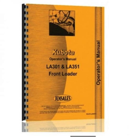 Operator's Manual fits Kubota B2400 B1700 LA301 B2100 LA351