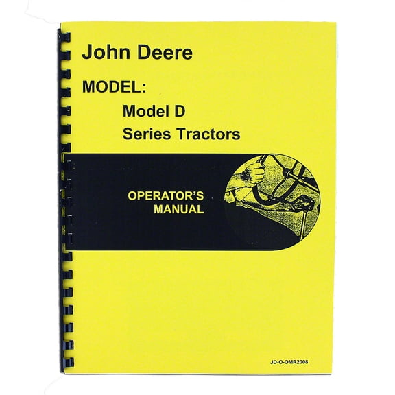 Operators Manual Reprint Fits John Deere Tractor OMR2008