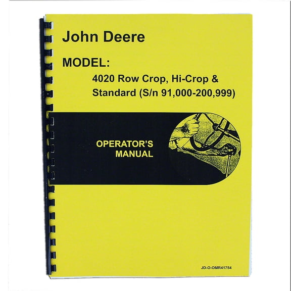 Operators Manual Reprint Fits John Deere Tractor OMR39669 OMR41754