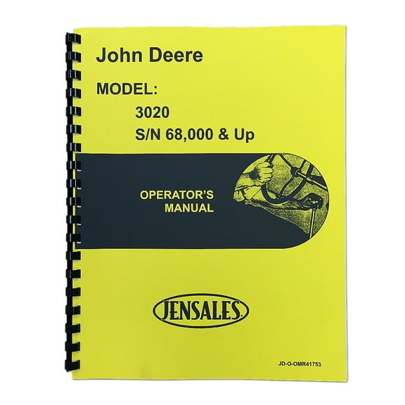 Operators Manual Reprint Fits John Deere Tractor OMR41753
