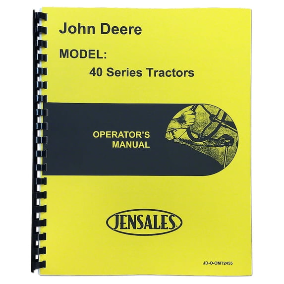 Operators Manual Reprint Fits John Deere Tractor OMT2455